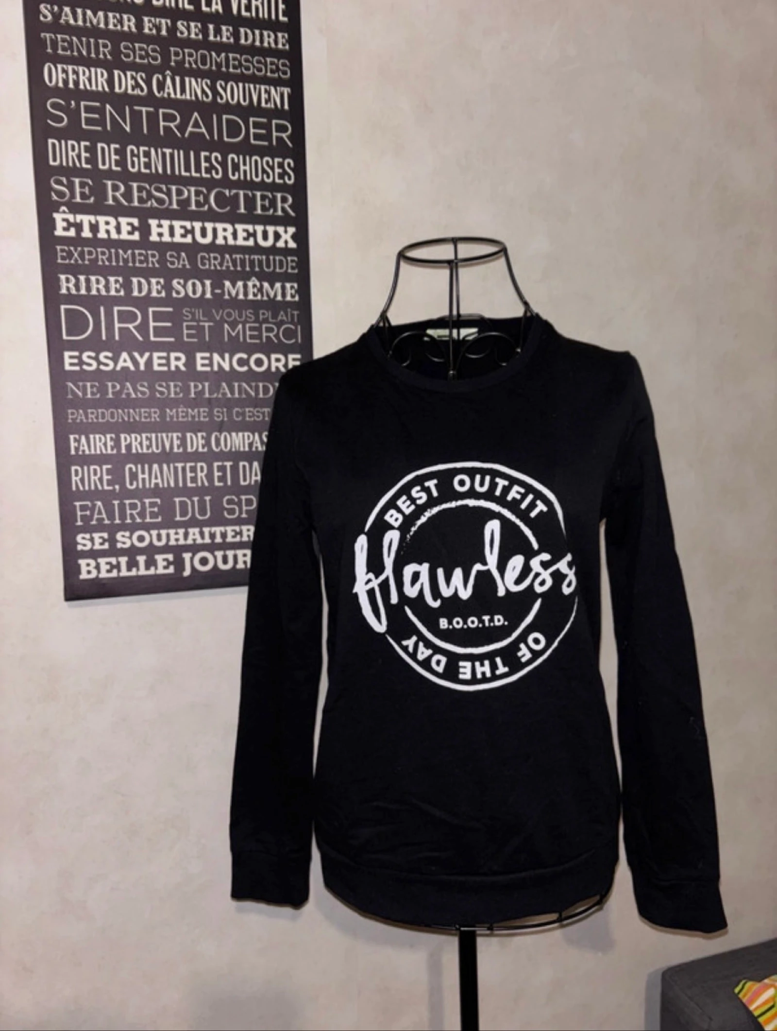 Pull noir 14 ans 